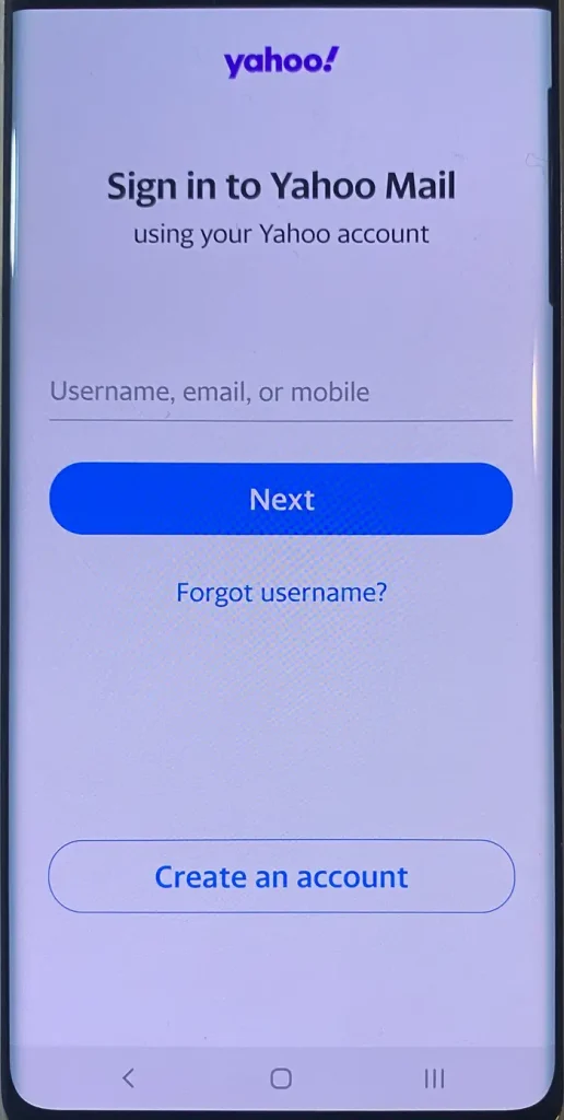 How to log into Yahoo Mail on a mobile device