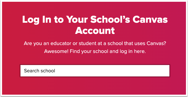 Log In to Your Schools Canvas Account