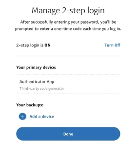 PayPal Authenticator App