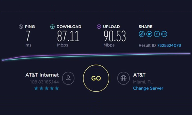 ATT-internet-speed-test-page