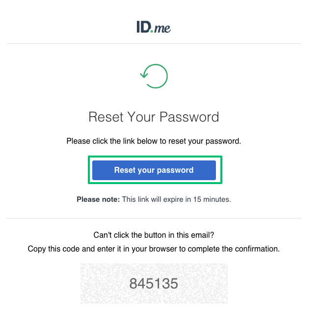 Change or Reset ID.me Password 1