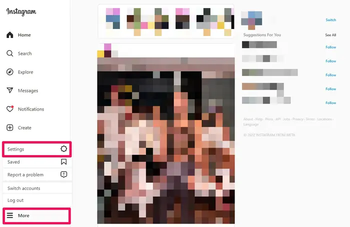 Change your Instagram Password on Desktop 1