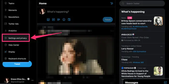 Change your Twitter Password in a Web Browser 2