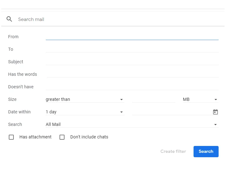 Gmail-Search-Function