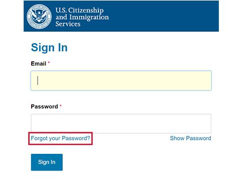 How to Change or Reset USCIS Password 2