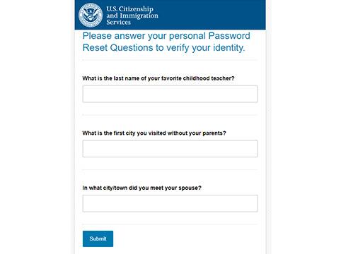 How to Change or Reset USCIS Password 4