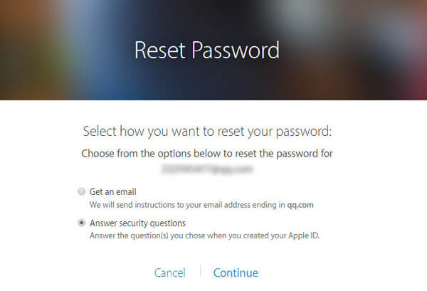 Recovering Your iCloud Password by Answering Security Questions 1