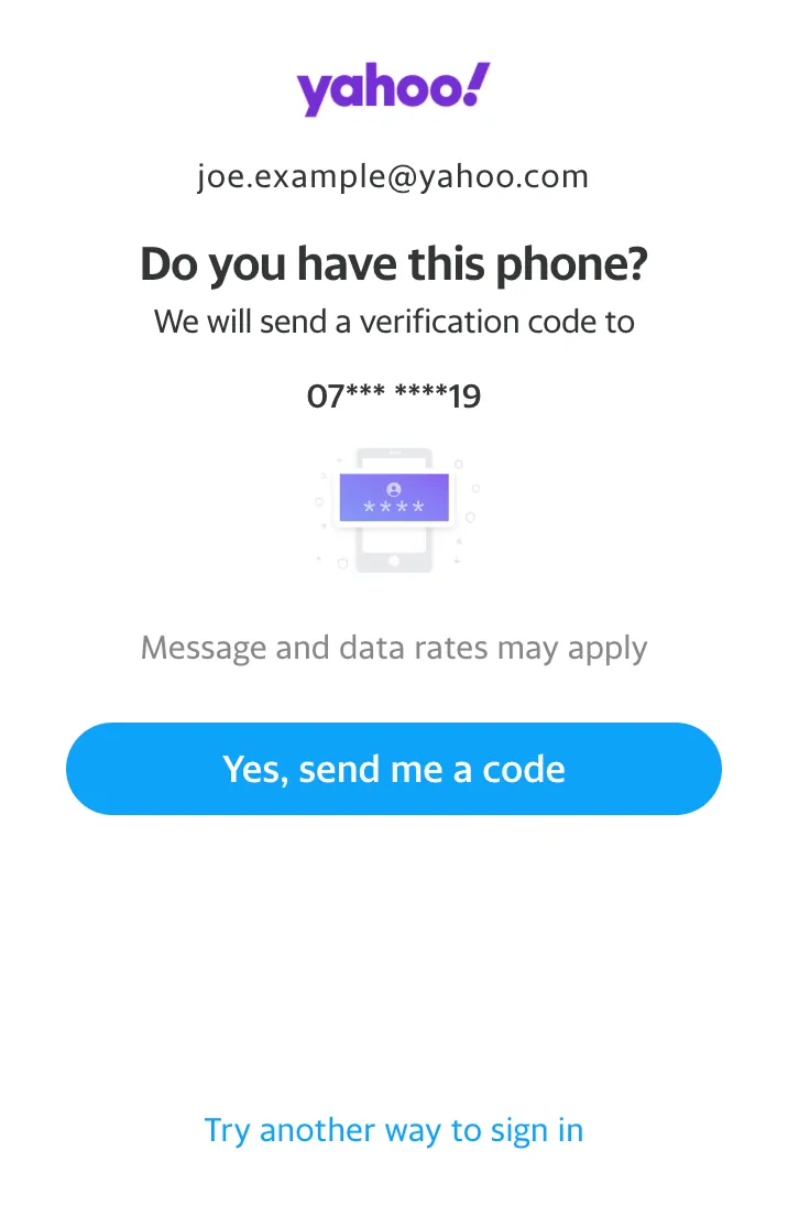 Reset Forgotten Yahoo Password 2